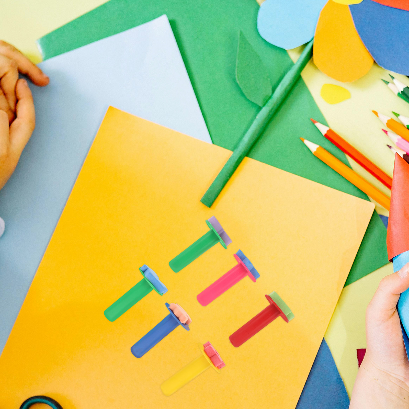 Kids Education Drawing - Juego de 6 estampadores de esponja