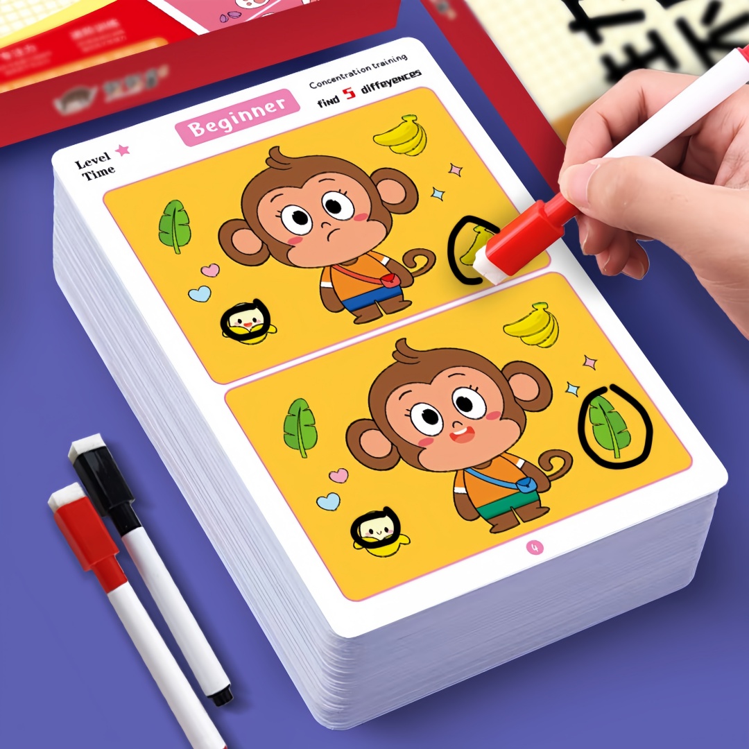 Kids Education Level - Encuentra diferencias Juego de cartas Rompecabezas