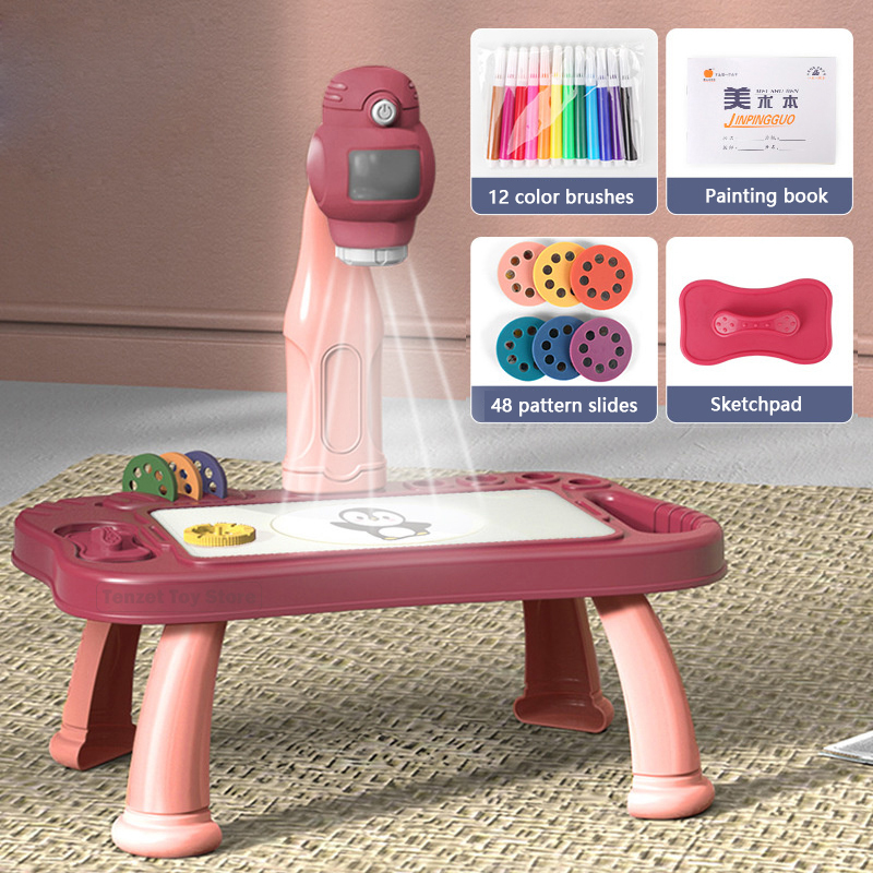 Kids Education Drawing - Proyector inteligente para niños, juego de