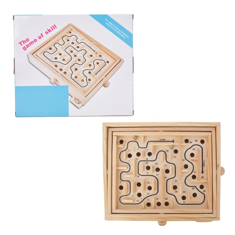 Kids Education Board - Laberinto educativo de madera para niños