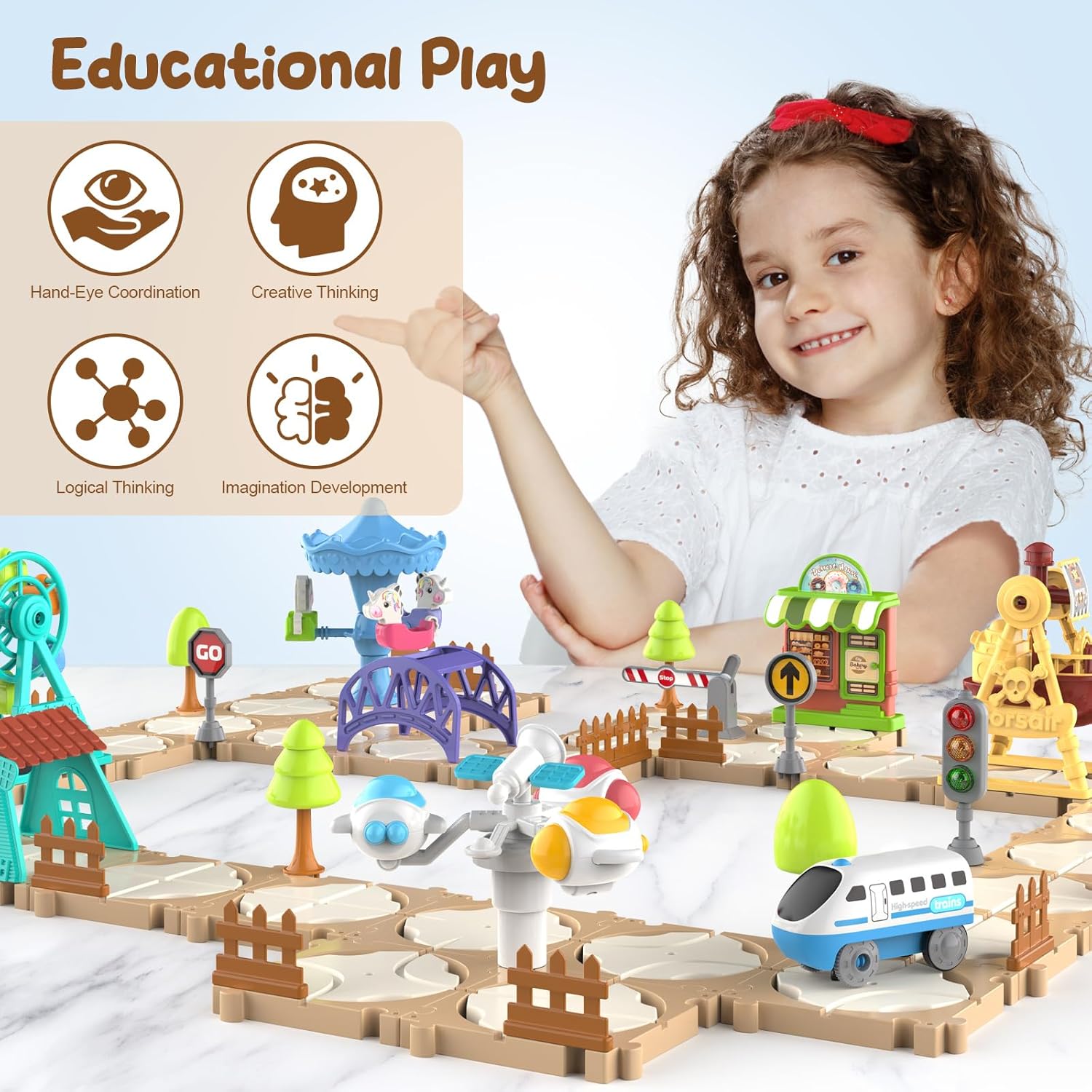 Set de Pista de Carreras de Co - Kids Education Board reseña y precio