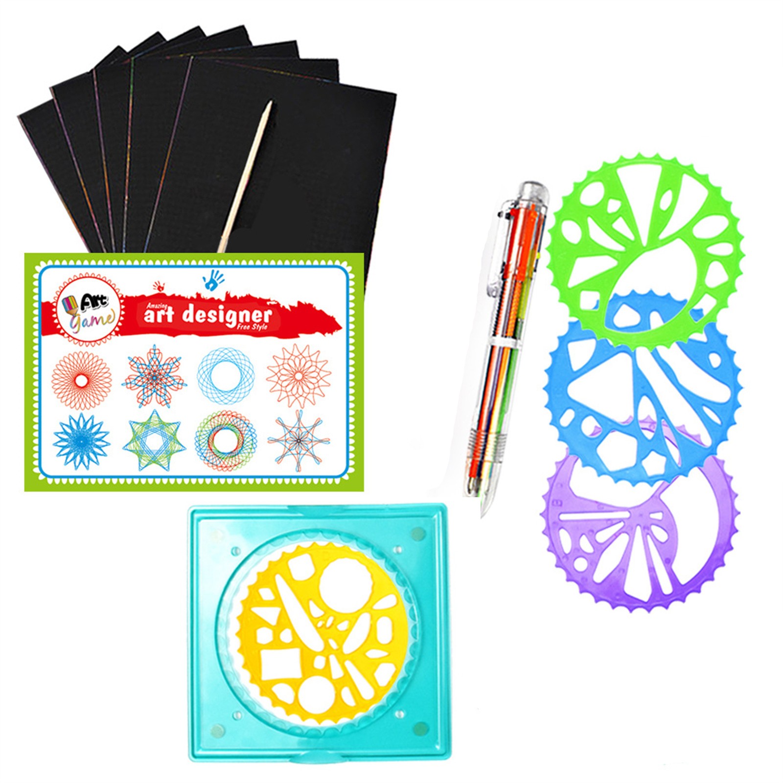 Juego de Spirografos Coloridos - Kids Education Drawing reseña y precio