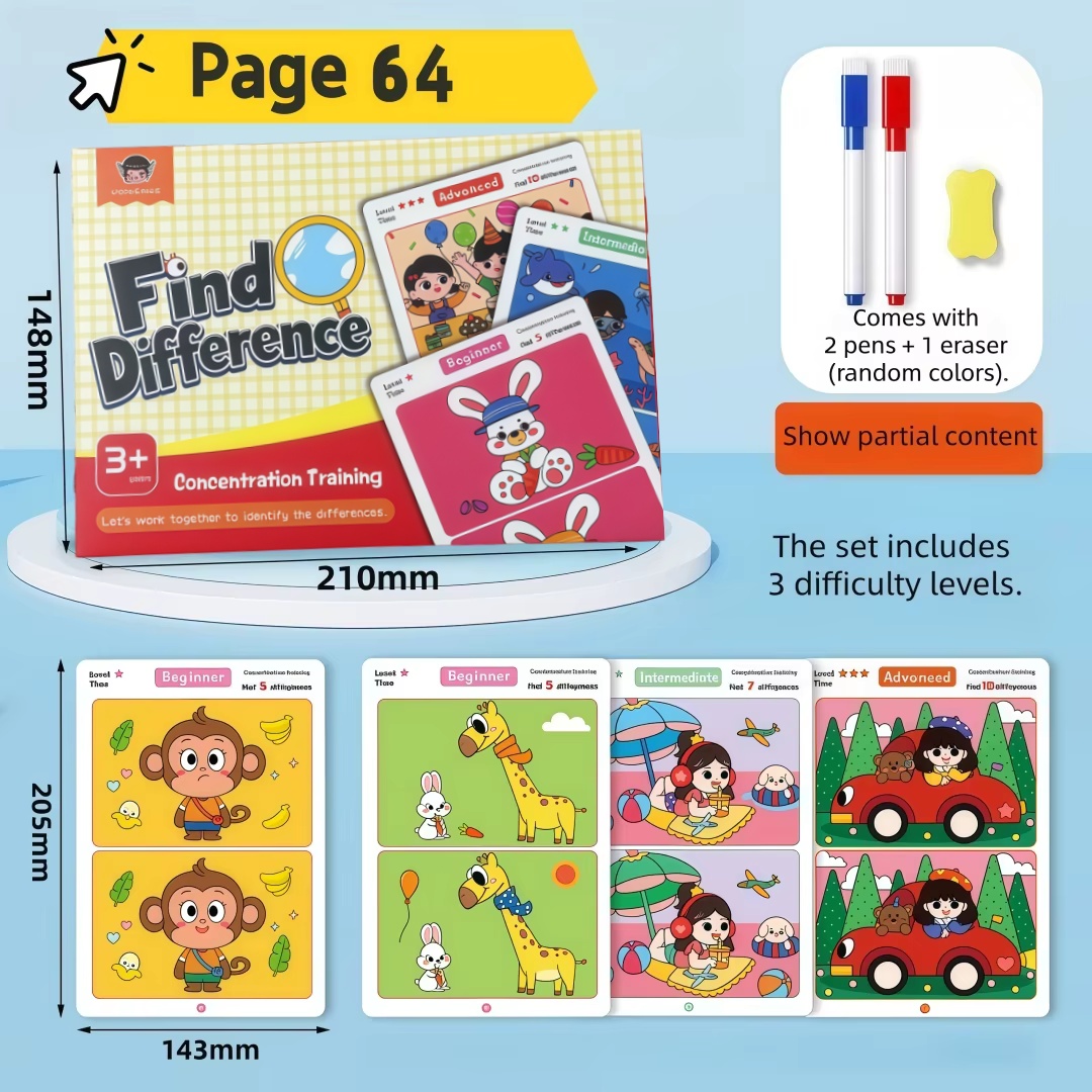 Encuentra diferencias Juego de - Kids Education Level reseña y precio