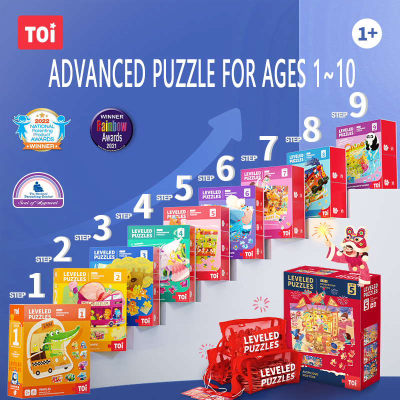 Rompecabezas nivelados TOI, ro - Kids Education Level reseña y precio