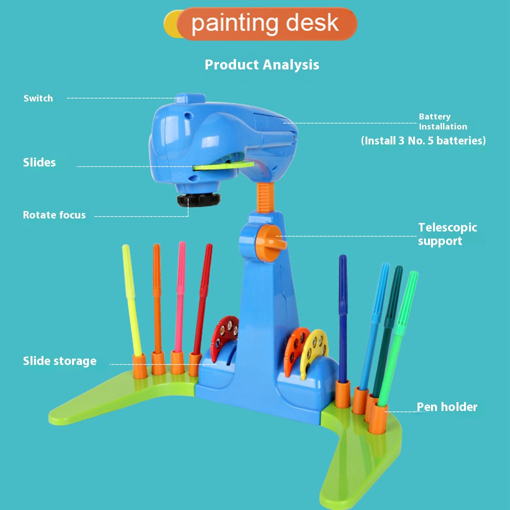 Mesa de dibujo educativa para  - Drawing Projector Kids reseña y precio