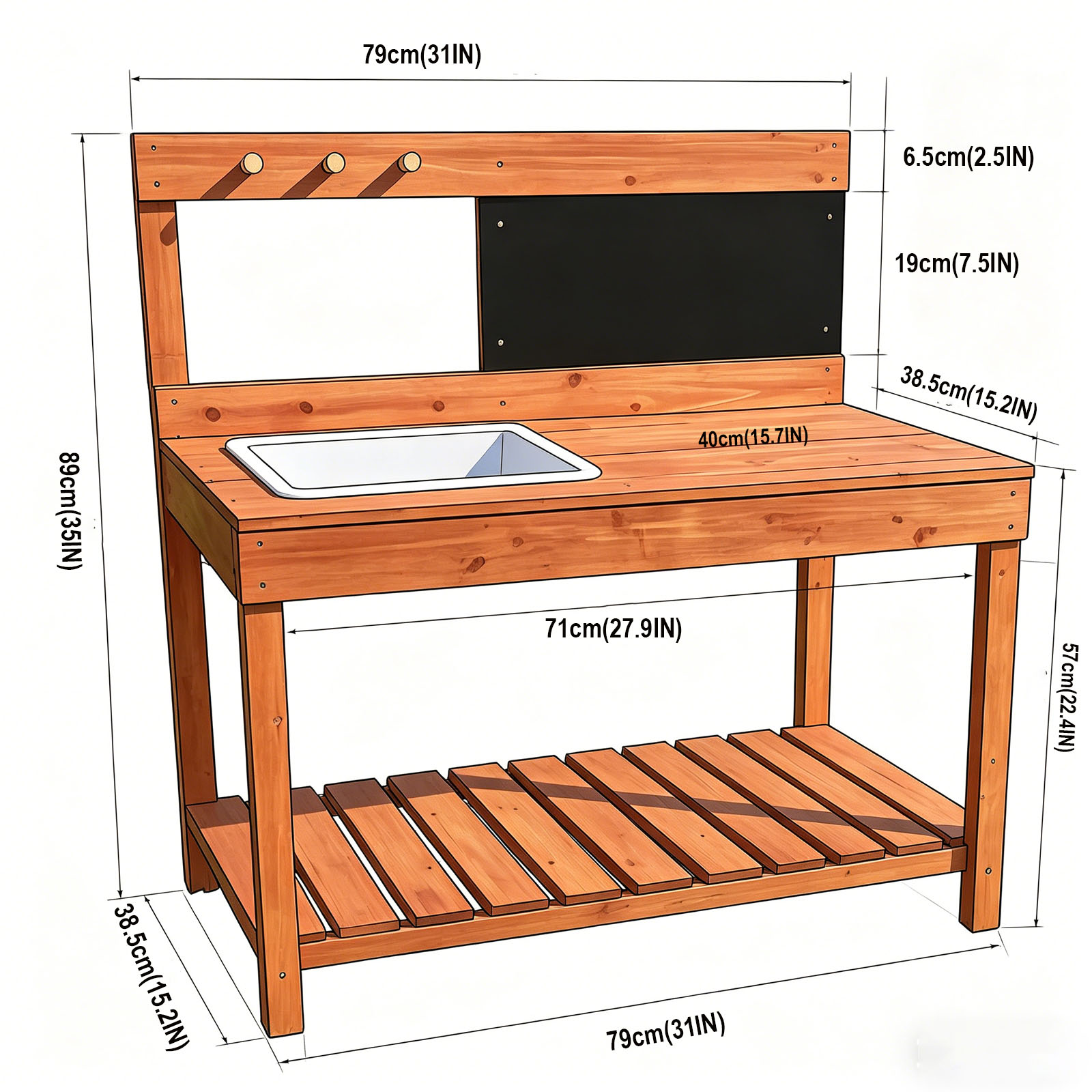 Mesas de Jardinería de Madera  - Kids Outdoor Education reseña y precio