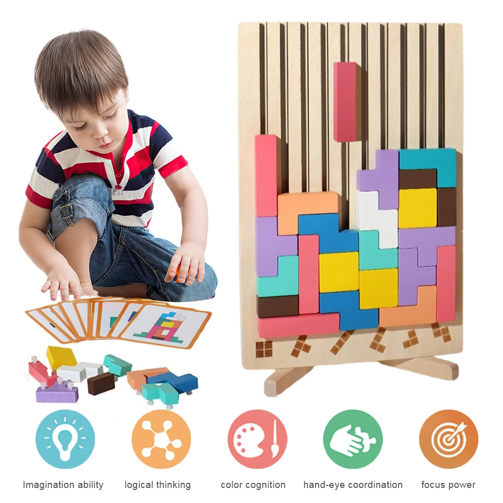 Rompecabezas de Tetris de made - Kids Education Level reseña y precio
