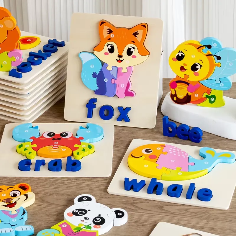 Rompecabezas 3D de Animales, J - Kids Education Board reseña y precio