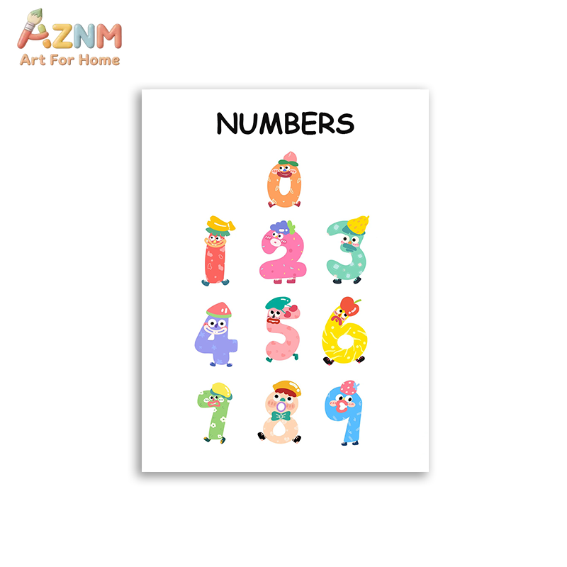 AZNM - Lienzo educativo con nú - Kids Education Number reseña y precio