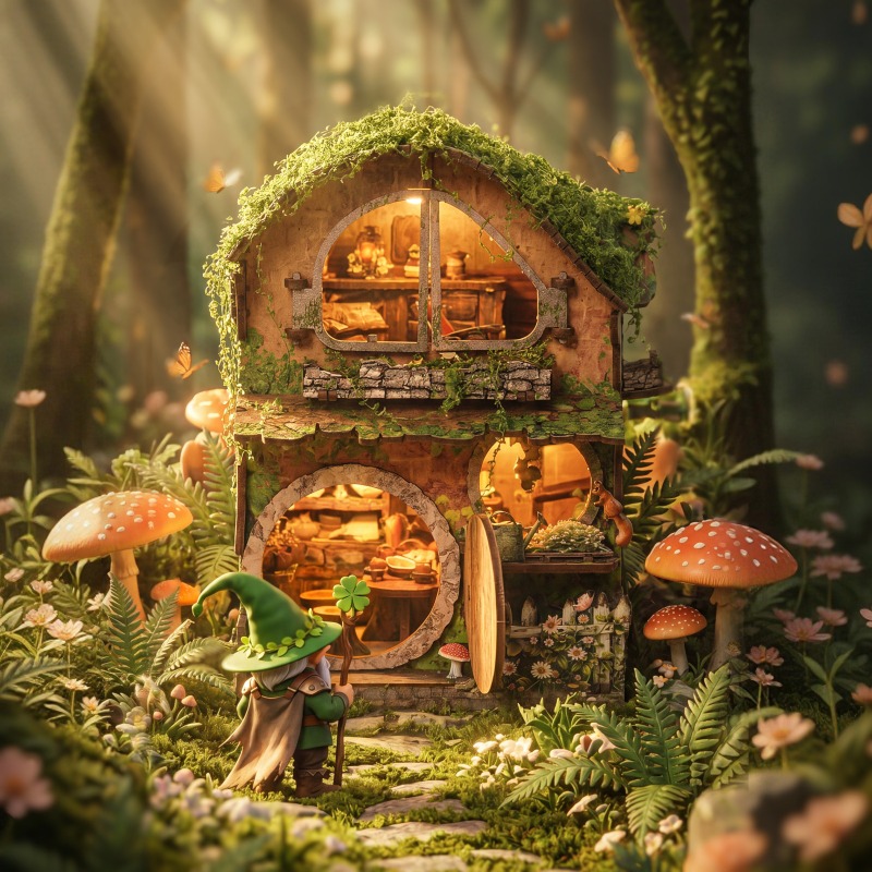 Casa de Madera con Enredaderas - Kids Without Education reseña y precio