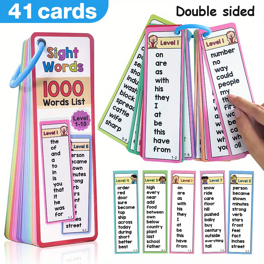 Tarjetas Flash de 1000 palabra - Kids Education Level reseña y precio